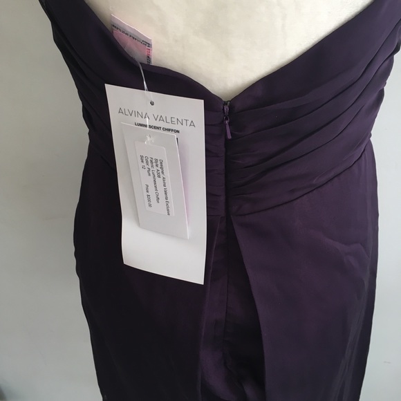 Alvina Valenta Plum Cocktail Dress - Picture 5 of 7